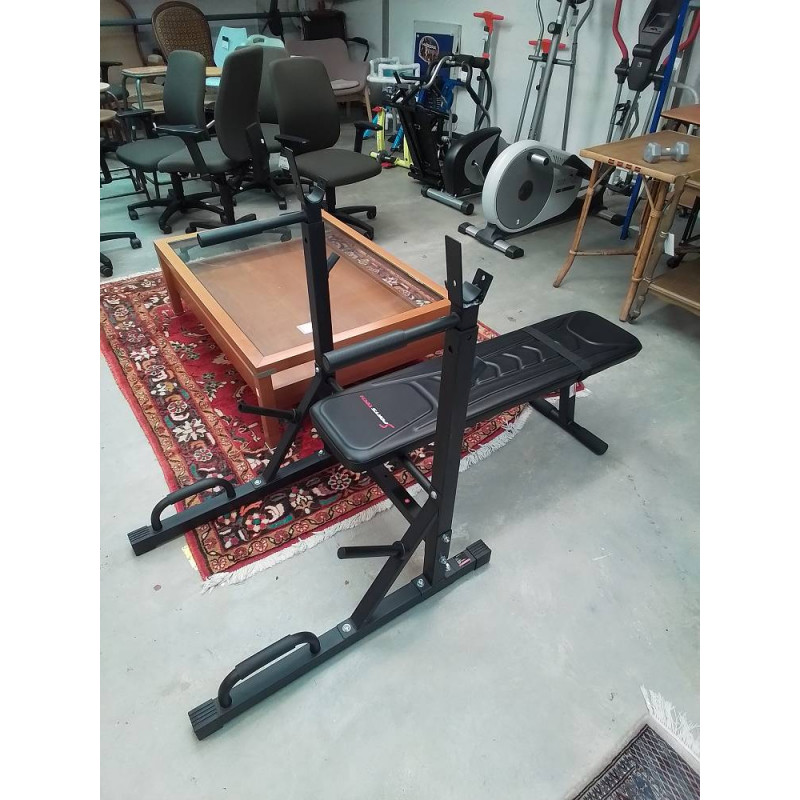 BANC MUSCULATION AVEC POIDS ET BARRE 