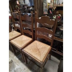 LOT DE 4 CHAISES ASSISES...