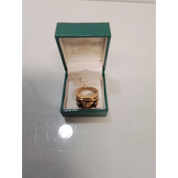 BAGUE AIGLE PLAQUE OR 18K /...