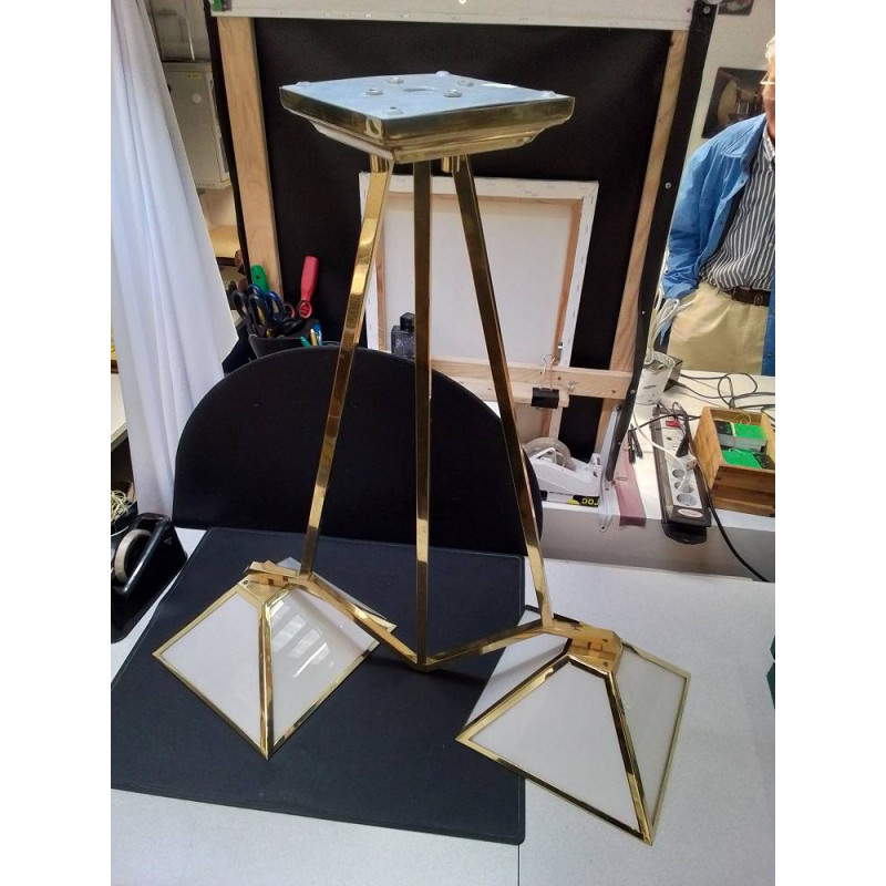 SUSPENSION METAL DORÉ ORION 