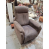 FAUTEUIL RELAX TISSU BRUN