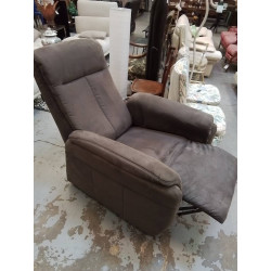 FAUTEUIL RELAX TISSU BRUN
