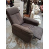 FAUTEUIL RELAX TISSU BRUN