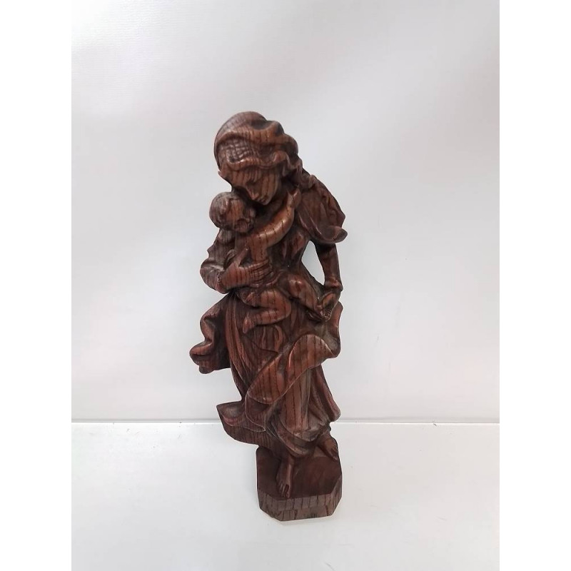 STATUETTE RELIGIEUSE STYLE BOIS