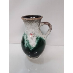 VASE ALLEMAND VERT BLANC