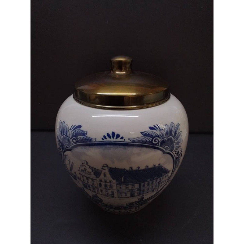 POT DELFT COUVERCLE METAL 