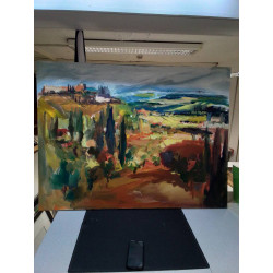 TABLEAU PAYSAGE TOSCAN...