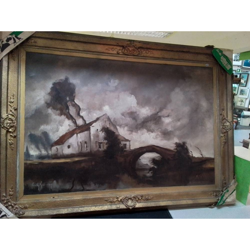 HST SIGNÉE EMILE LAMMERS TEMPÊTE EN FLANDRES 