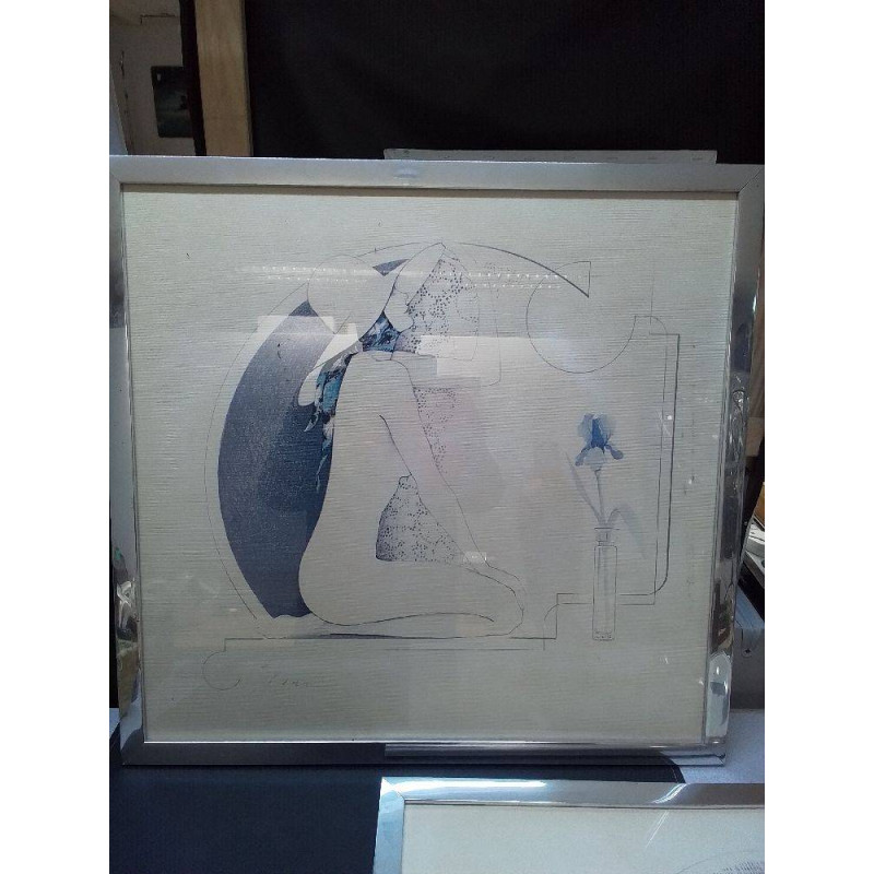 ESTAMPE FIGURE FÉMININE 