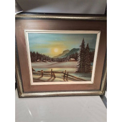 HUILE SUR TOILE PAYSAGE...