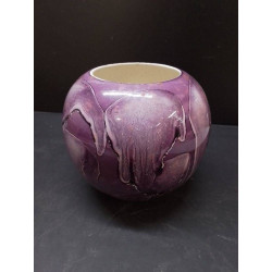 VASE BOULE VIOLET 