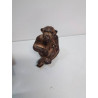 STATUETTE CHIMPANZÉ BRONZE