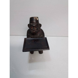 STATUETTE CHIMPANZÉ BRONZE