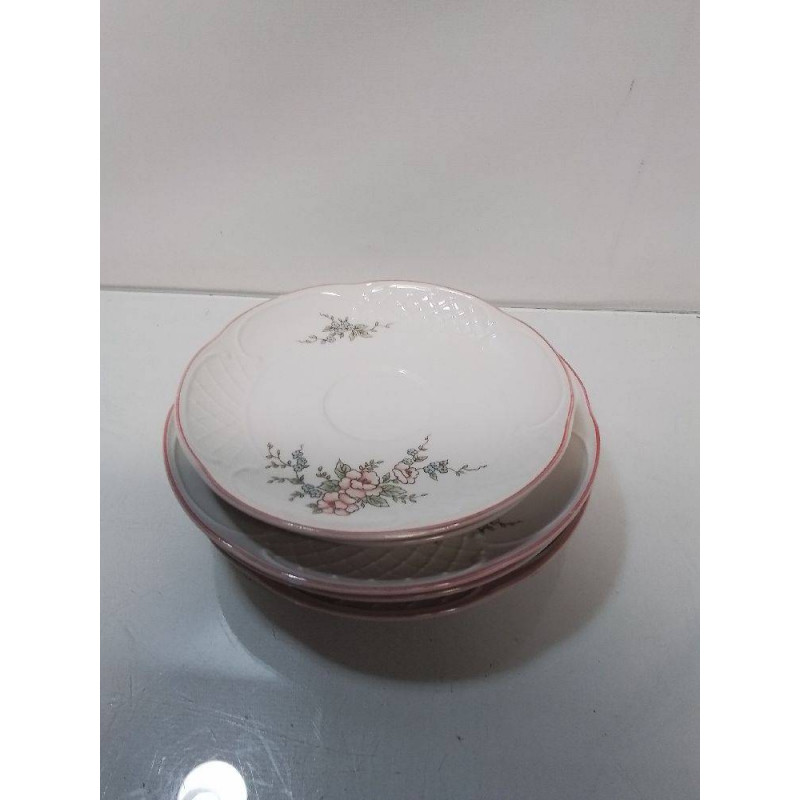 LOT DE SOUS TASSES VILLEROY ET BOCH ROSETTE 