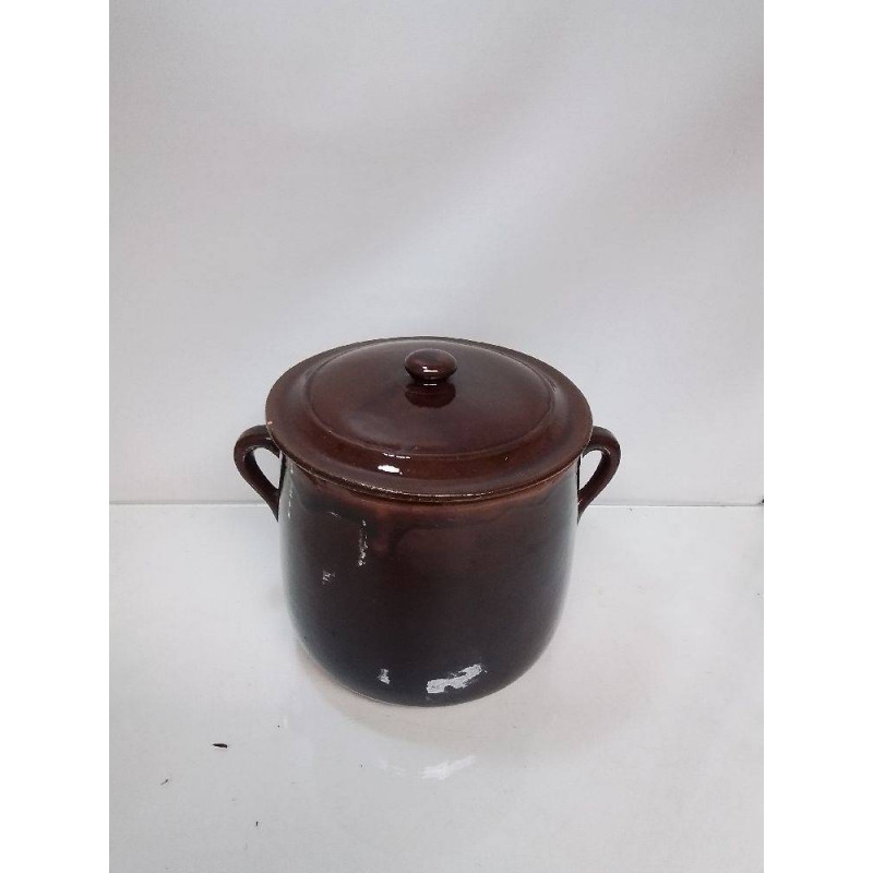 POT + COUVERCLE BRUN