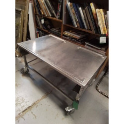 DESSERTE CHARIOT INOX BLANCO