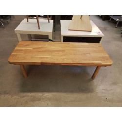 TABLE BASSE CHENE CLAIR MASSIF