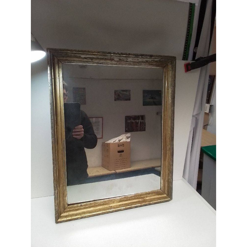 MIROIR ENCADREMENT DORÉ 