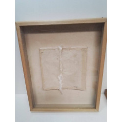 CADRE PAPIER RELIEF SIGNÉ 