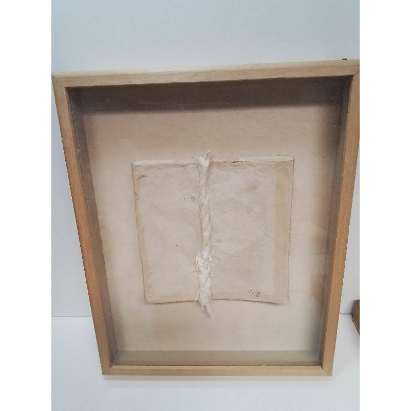 CADRE PAPIER RELIEF SIGNÉ 