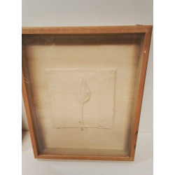 CADRE PAPIER RELIEF SIGNÉ 