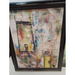 HUILE SUR TOILE GINETTE...