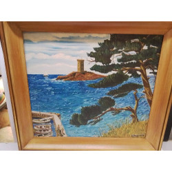 HUILE SUR CARTON ROGER BOVÉ