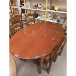 TABLE OVALE MERISIER 