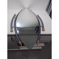 MIROIR METAL OVALE MODERNE 