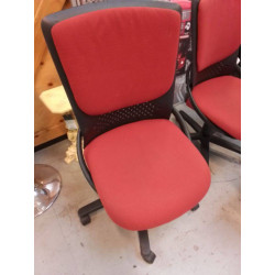 CHAISE DE BUREAU ROUGE 
