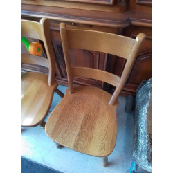 LOT DE 6 CHAISES CHENE 