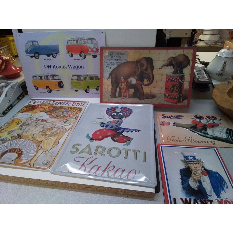 PLAQUE PUBLICITAIRE METAL 