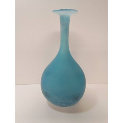 VASE VERRE BLEU CENEDESE