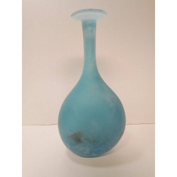 VASE VERRE BLEU CENEDESE