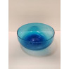 COUPE VERRE BLEU BULLES