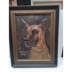 TABLE DOGUE ALLEMAND SIGNÉE...