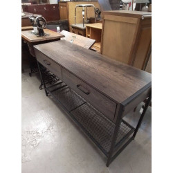 CONSOLE MODERNE 2 TIROIRS 
