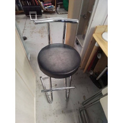 TABOURET CHROME 