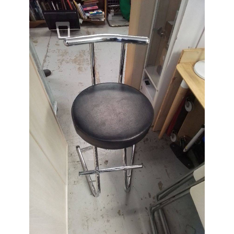 TABOURET CHROME 