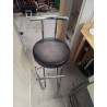 TABOURET CHROME 