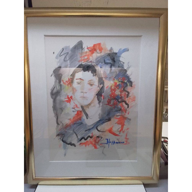 AQUARELLE SIGNÉE HOFFMANN