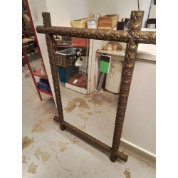 MIROIR ANCIEN BOIS DOREE GM
