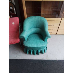 FAUTEUIL TISSU VERT 