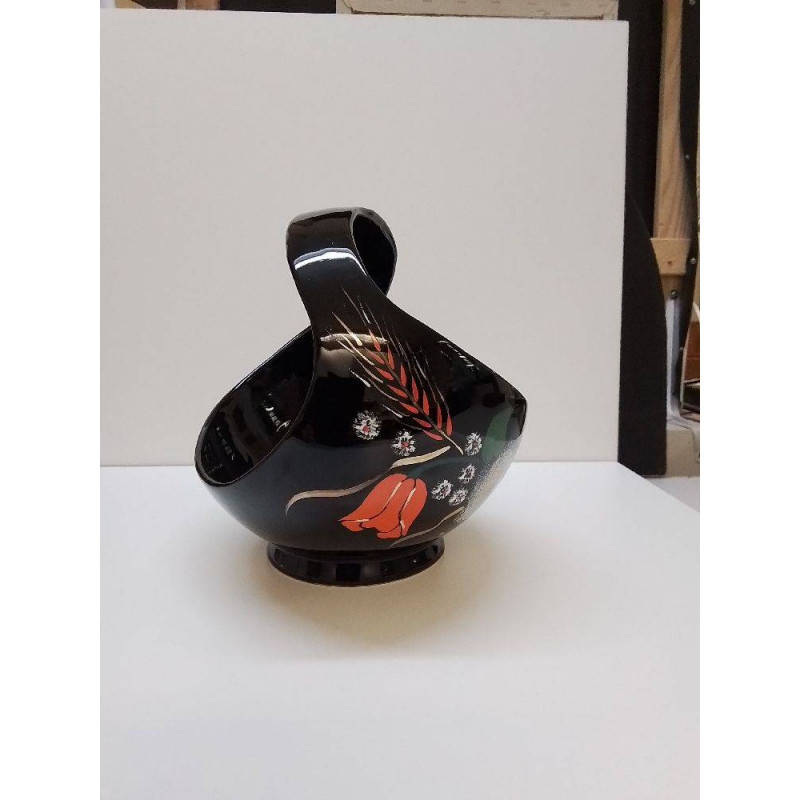 COUPE LONGWY MOTIF FLEURS ROUGE 