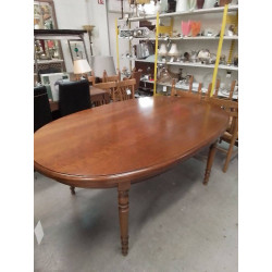 TABLE OVALE MERISIER 
