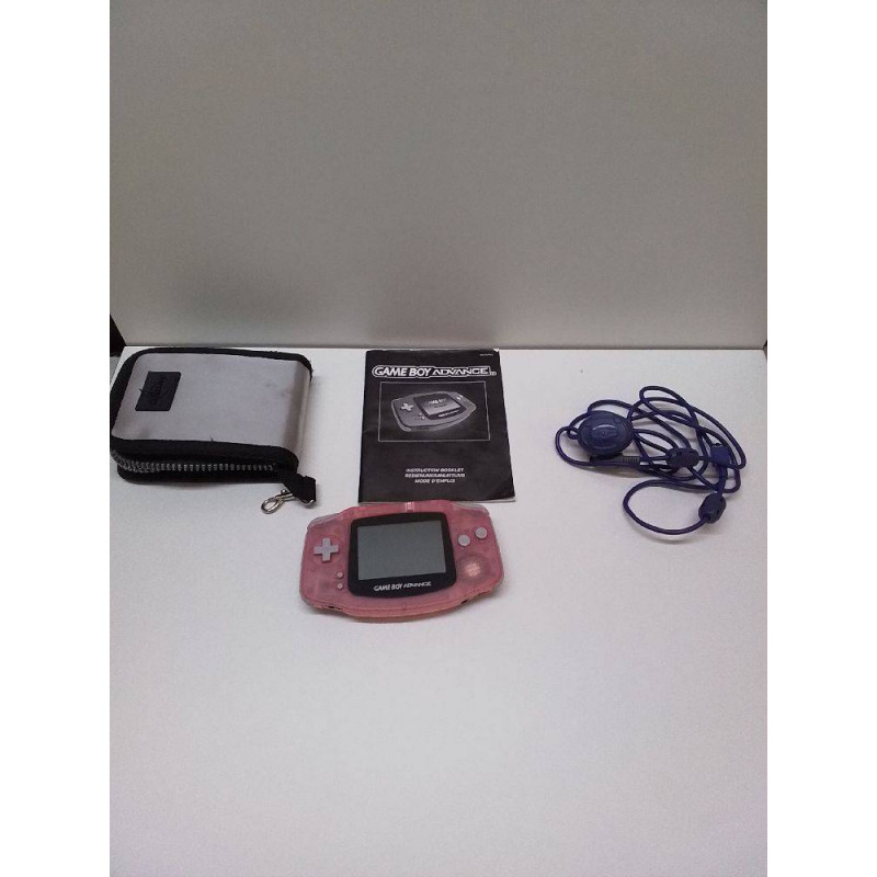 GAME BOY ADVANCE ROSE + HOUSSE ET NOTICE 