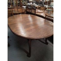 TABLE OVALE CHENE MASSIF 