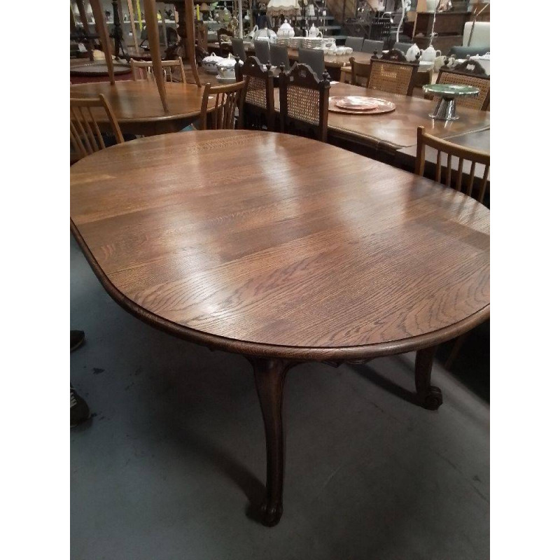 TABLE OVALE CHENE MASSIF 