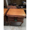 CHEVET 2 TIROIRS STYLE CHIPPENDALE 