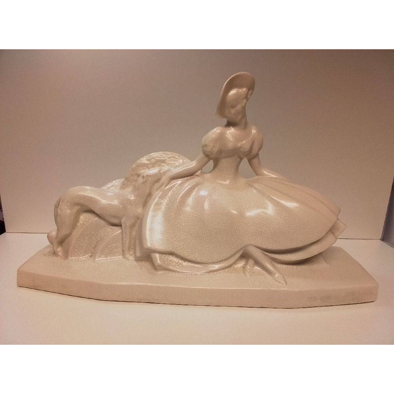 CÉRAMIQUE CRAQUELÉE SIGNÉE LEJAN